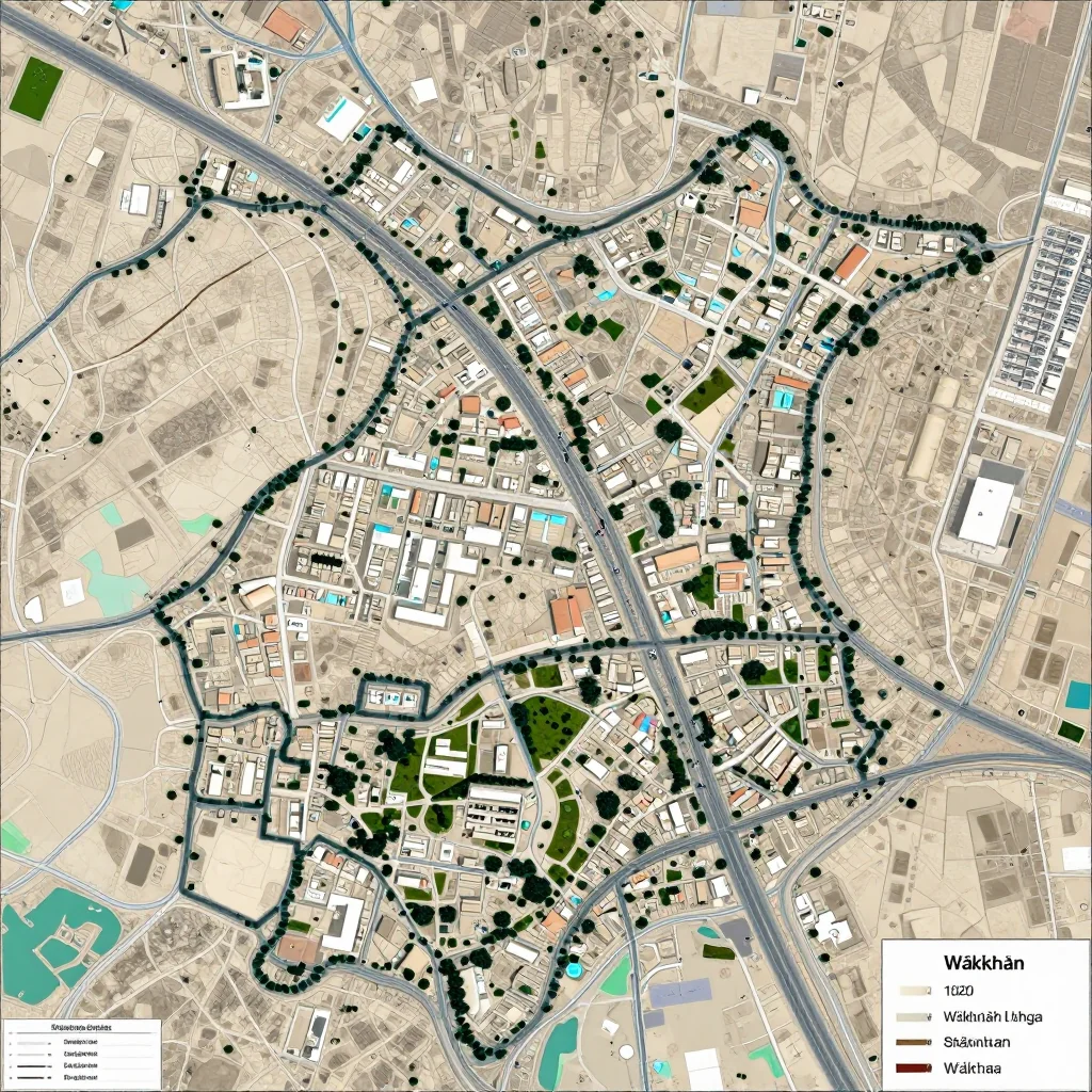 Wākhān, Afghanistan Street Map