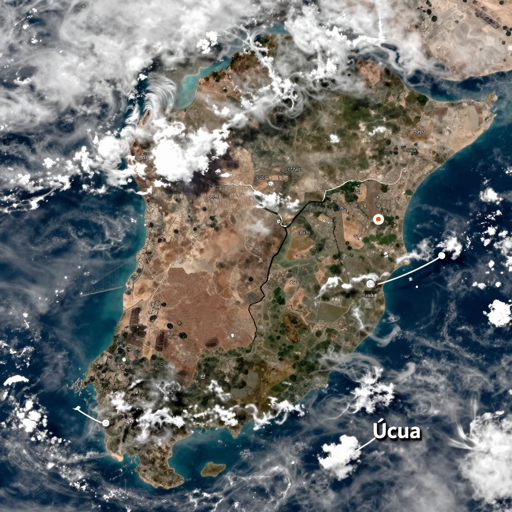 Úcua, Angola Satellite View