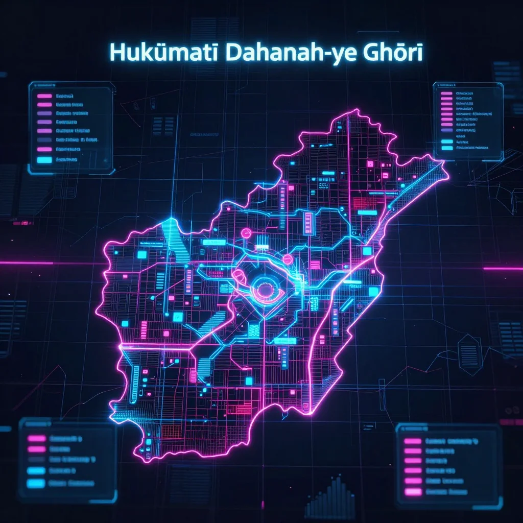 Ḩukūmatī Dahanah-ye Ghōrī, Afghanistan Cyberpunk Map